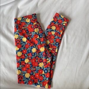 Lularoe Floral Leggings One size.